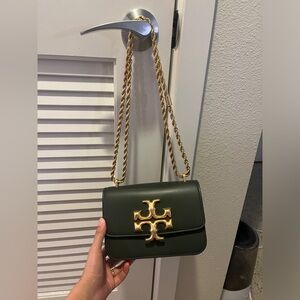Tory Burch Small Eleanor Dark Ivy - Near New With Tag/Receipt/Dust bag